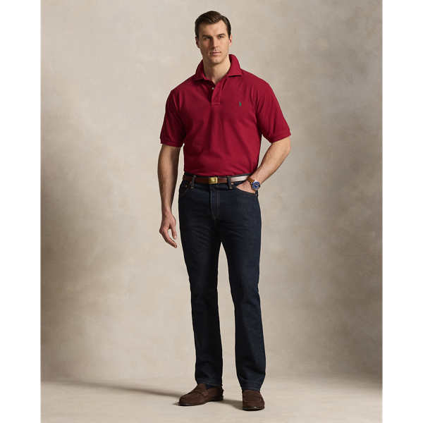 Heritage Red The Iconic Mesh Polo Shirt Big & Tall 4
