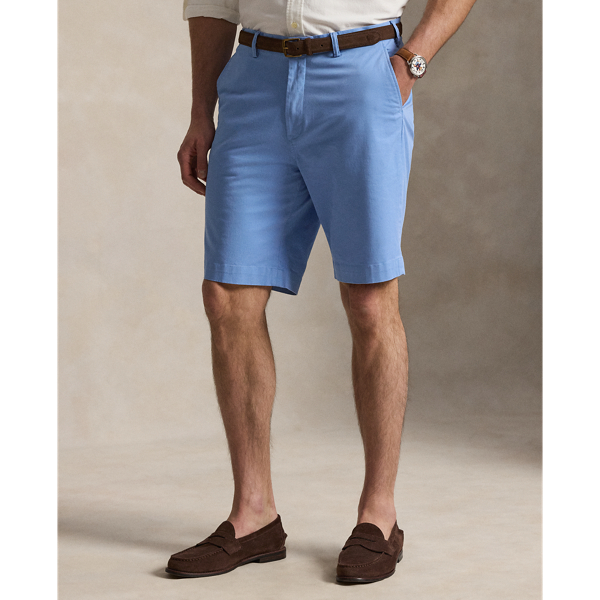 Short in chino stretch Classic-Fit Big & Tall in Blu Bristol 3
