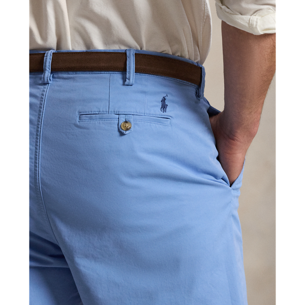 Short in chino stretch Classic-Fit Big & Tall in Blu Bristol 5