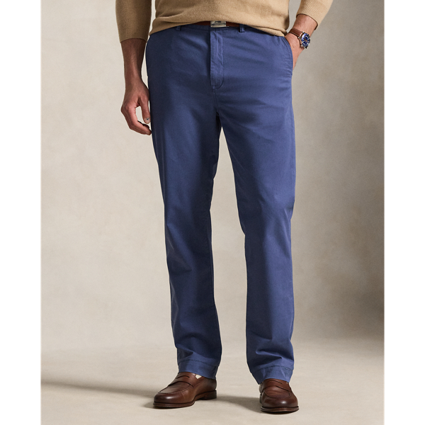 Bedford classic fit gewassen chino broek Big & Tall in Light Navy 4