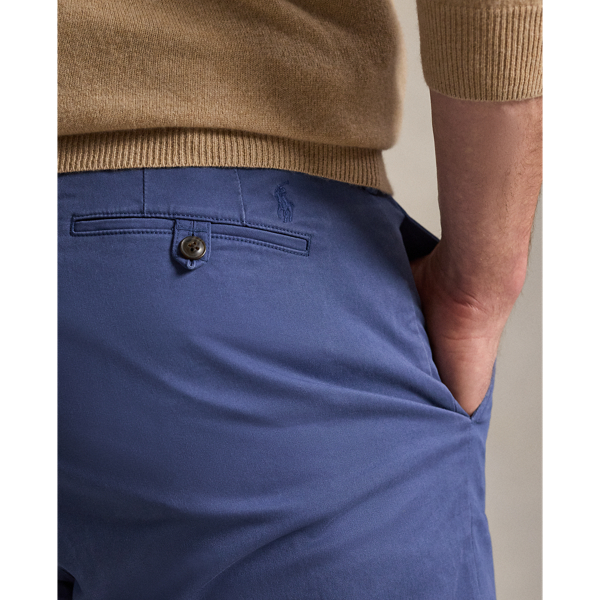 Bedford classic fit gewassen chino broek Big & Tall in Light Navy 6