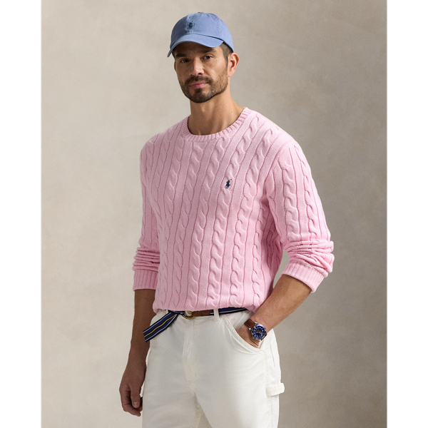 Pink ralph lauren sweater hotsell