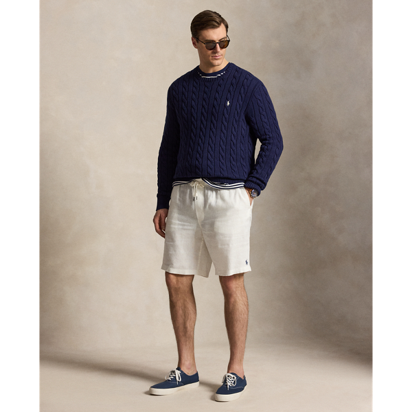 Jersey de algod&oacute;n en punto de ochos Big & Tall en Bright Navy 4