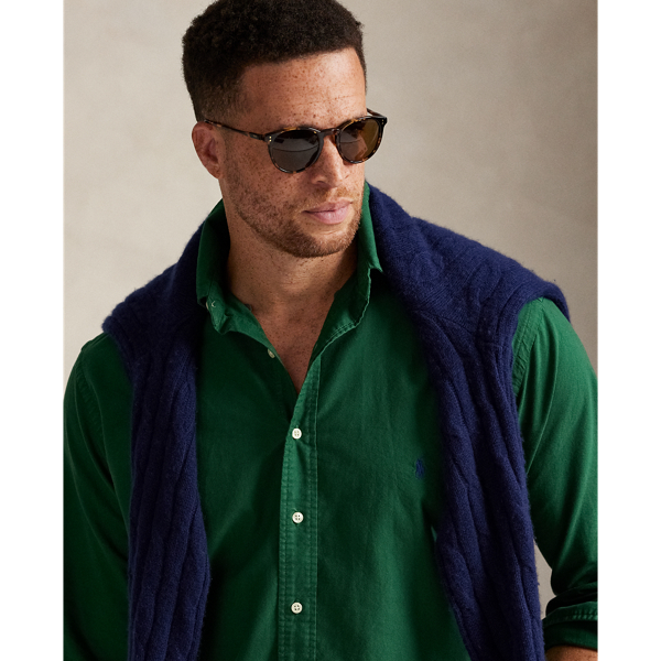 Garment-Dyed Oxford Shirt