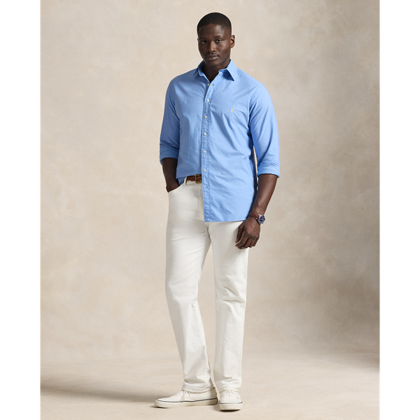 Bristol Blue Garment-Dyed Oxford Shirt Big & Tall 4