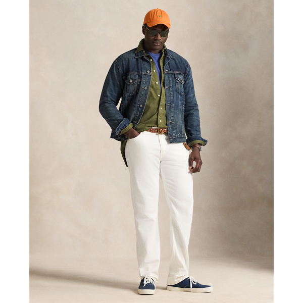 New Olive Garment-Dyed Oxford Shirt Big & Tall 4