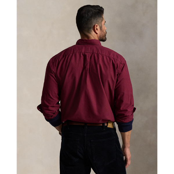 Classic Wine Garment-Dyed Oxford Shirt Big & Tall 3
