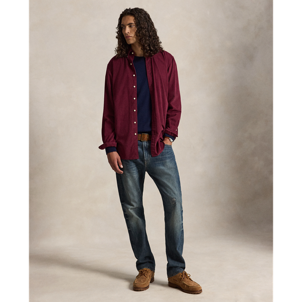 Classic Wine Fine-Wale Corduroy Shirt Big & Tall 4