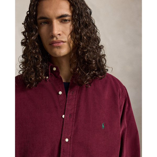 Classic Wine Fine-Wale Corduroy Shirt Big & Tall 6