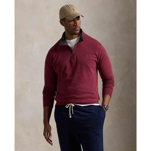 Luxury Jersey Quarter-Zip Pullover