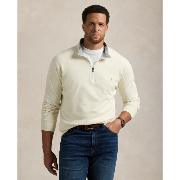 Luxury Jersey Quarter-Zip Pullover