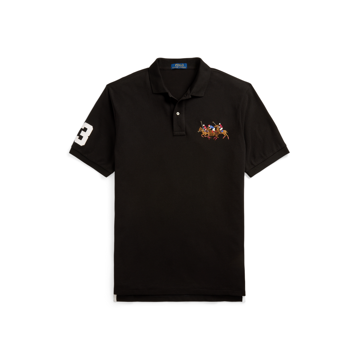 Triple Pony Mesh Polo Shirt