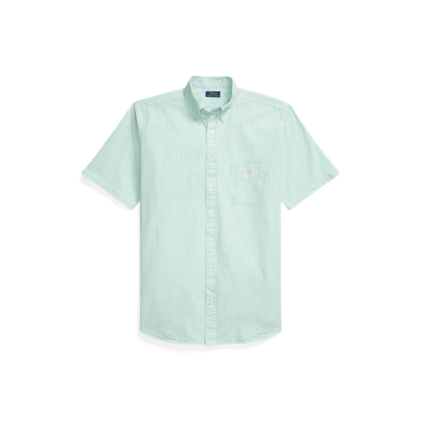 Striped Seersucker Shirt for Men | Ralph Lauren® UK