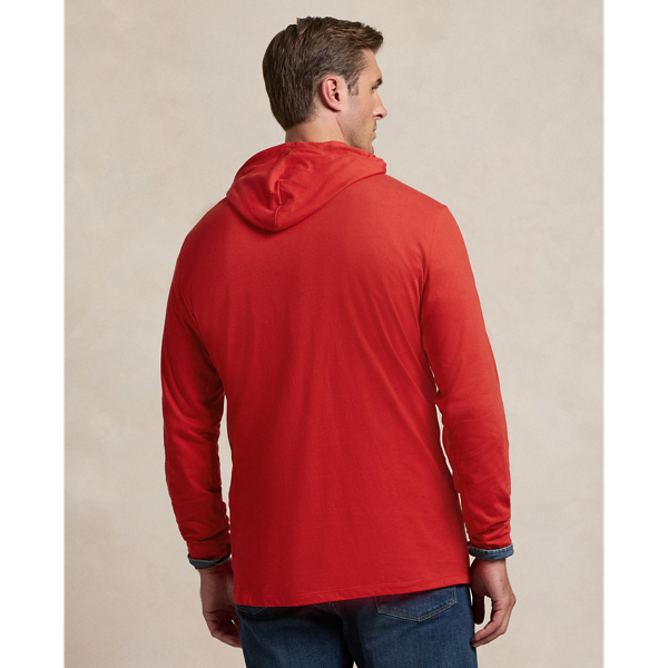RL2000 Red Sun Valley Polo Bear Jersey Hooded T-Shirt Big & Tall 5