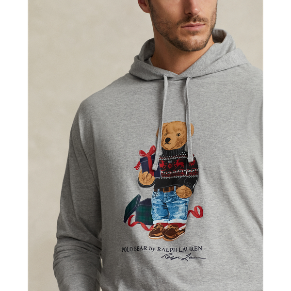 Andover Heather Polo Bear Jersey Hooded T-Shirt Big & Tall 6