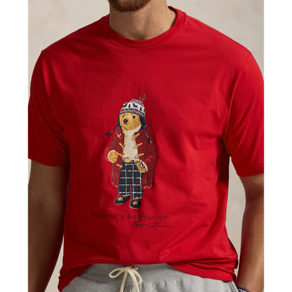 Red polo bear t shirt sales