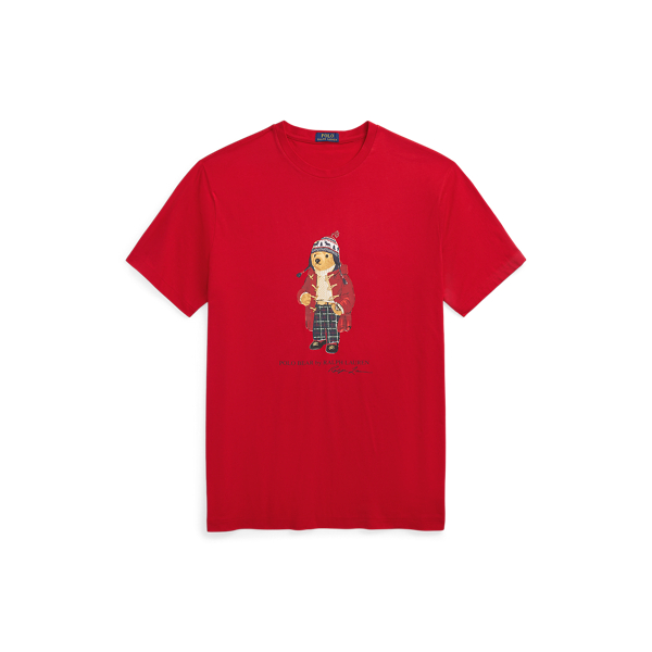 Polo Ralph Lauren Big Tall Classic Fit Holiday Polo Bear Short Sleeve Graphic T Shirt 2XB