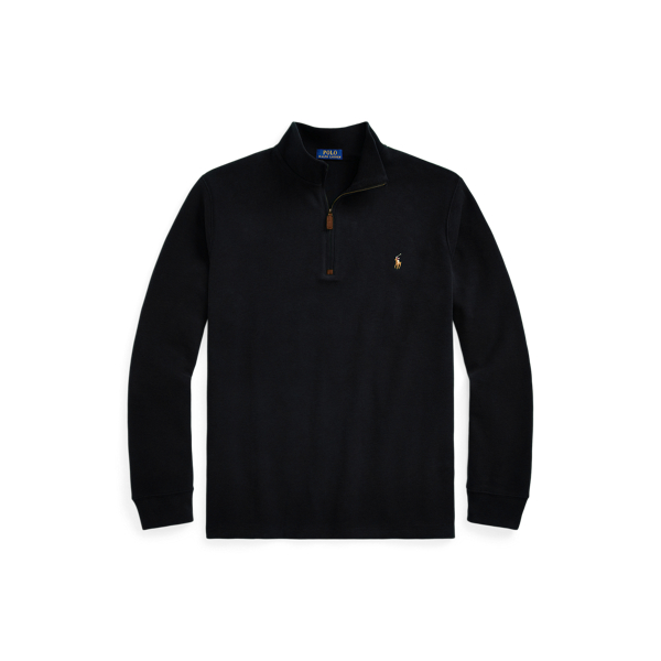 Polo Black Estate-Rib Mockneck Pullover Big & Tall 2