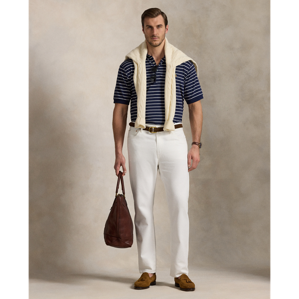 【送料&関税込】Polo Ralph Lauren Cotton Striped T-shirt Wit Striped Soft Cotton Polo Shirt