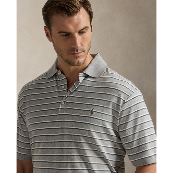 Striped Soft Cotton Polo Shirt