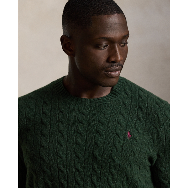 Cable-Knit Wool-Cashmere Sweater