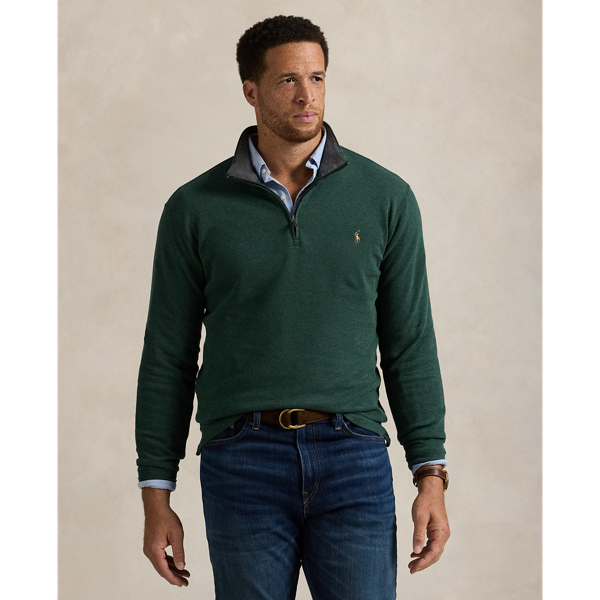 Estate Rib Quarter Zip Pullover for Men Ralph Lauren UK