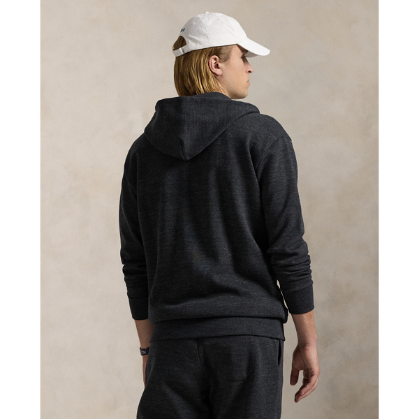 Black Marl Heather Double-Knit Full-Zip Hoodie Big & Tall for fall 5