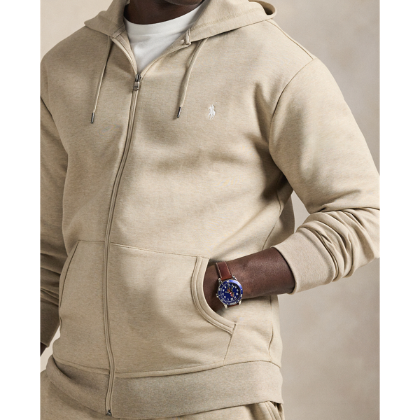 Tuscan Beige Heather Double-Knit Full-Zip Hoodie Big & Tall for fall 6