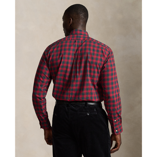 RL2000 Red/Active Royal Plaid Twill Shirt Big & Tall 5