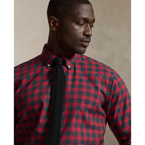 RL2000 Red/Active Royal Plaid Twill Shirt Big & Tall 6