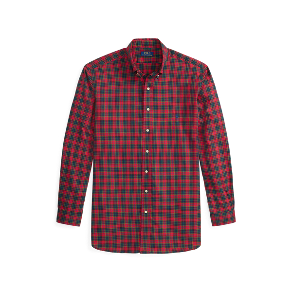 RL2000 Red/Active Royal Plaid Twill Shirt Big & Tall 2