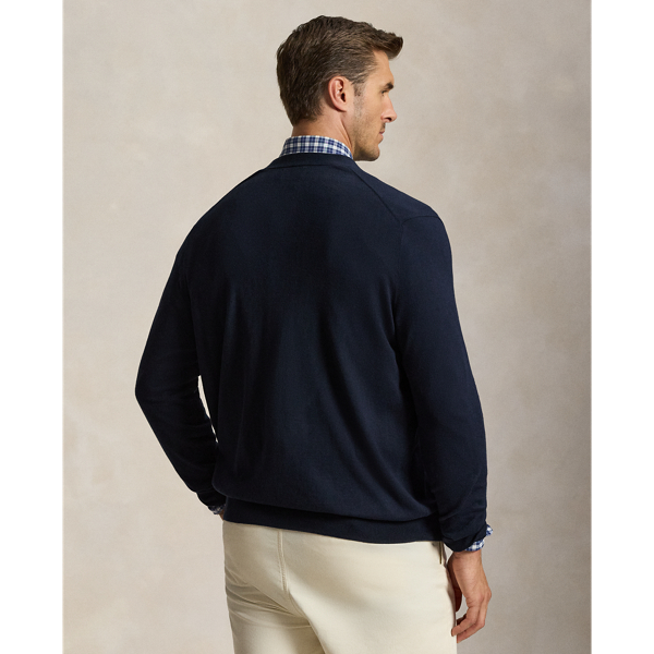 Cotton V-Neck Cardigan 