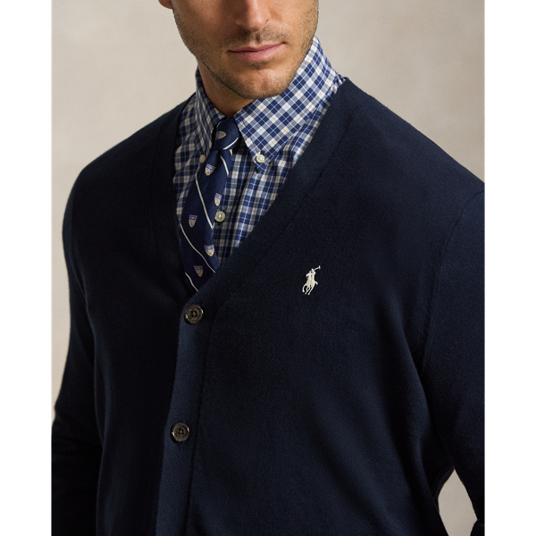 Cotton V-Neck Cardigan 