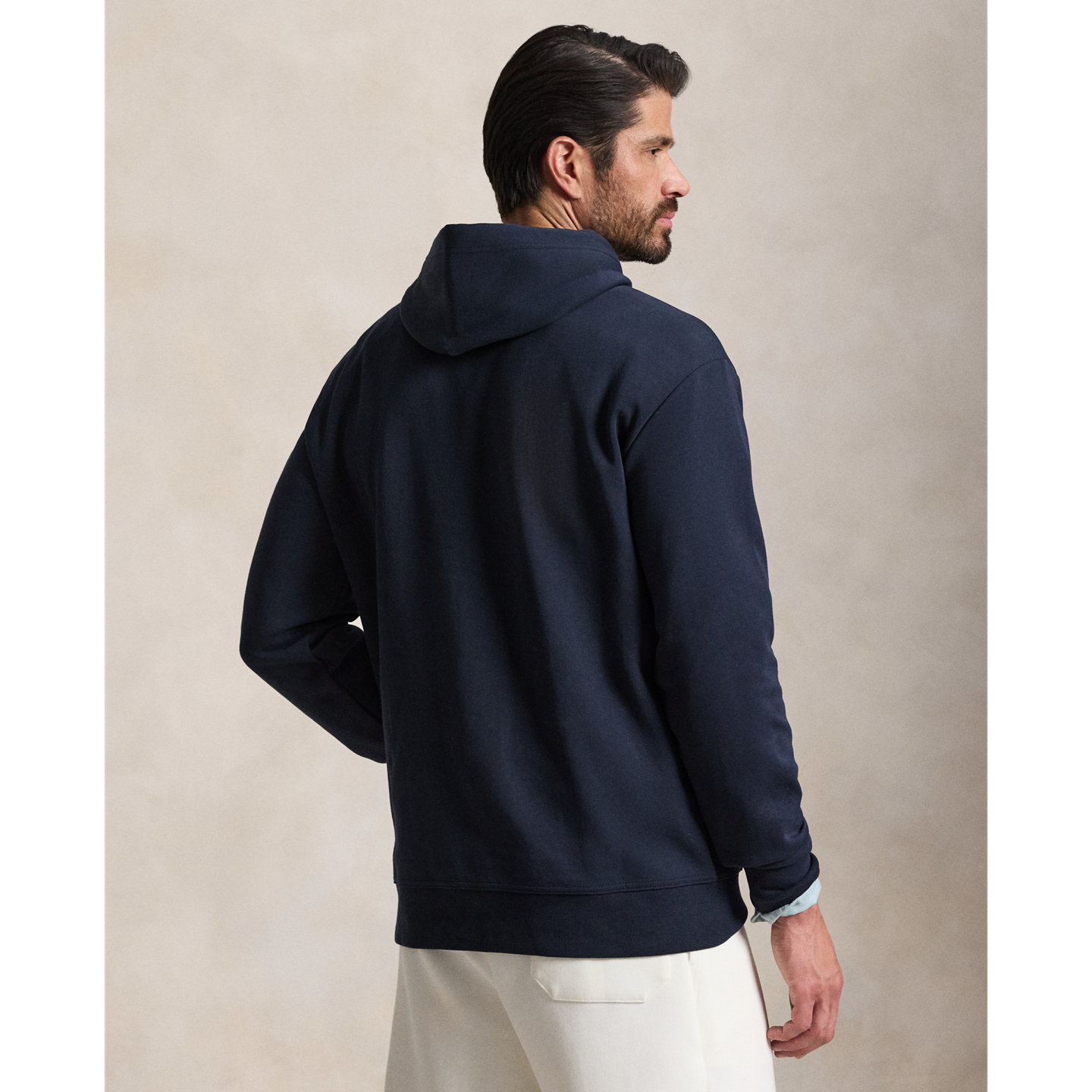 Мужское худи Ralph Lauren Double-Knit, цвет: Тёмно-синий — фото 2