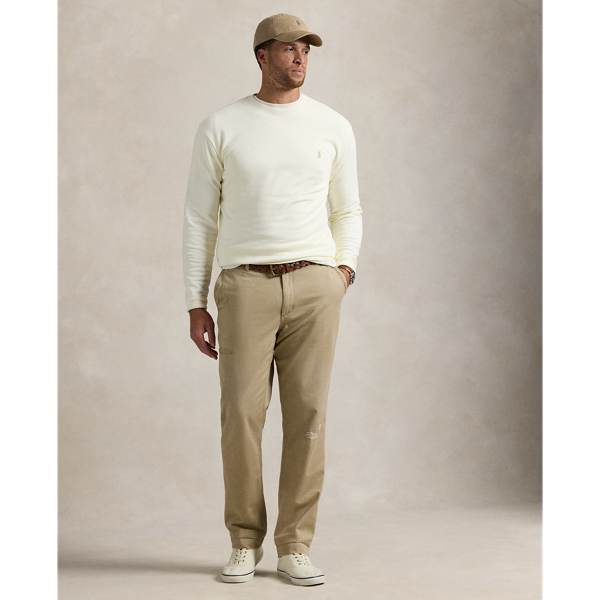 Sweatshirt aus Loopback-Fleece Big & Tall in Clubhouse-Creme 4
