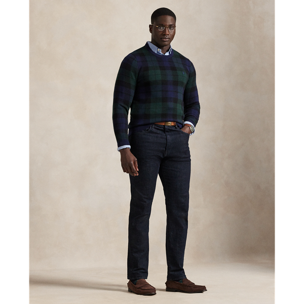 Plaid Washable Wool Jumper