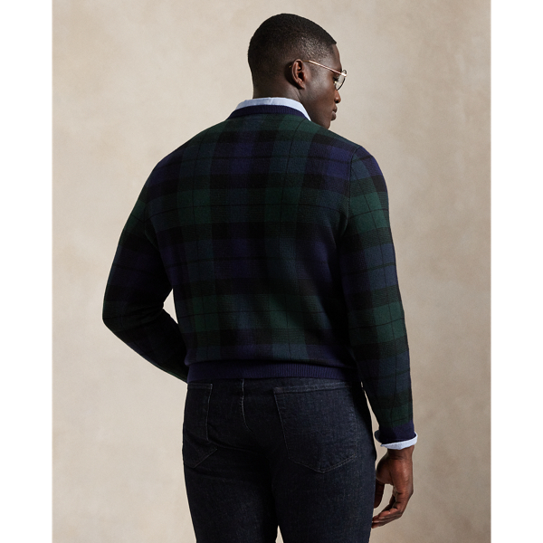 Plaid Washable Wool Jumper