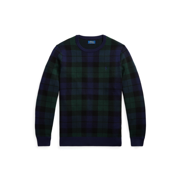 Plaid Washable Wool Jumper