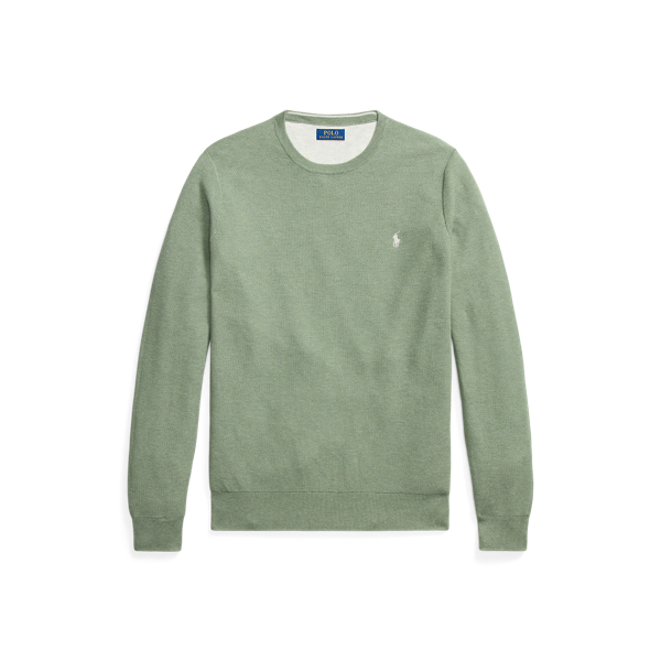 Mesh-Knit Cotton Crewneck Jumper