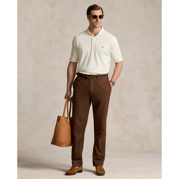 Chocolate Mousse Classic Fit Linen-Cotton Pant Big & Tall 1