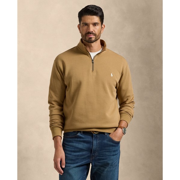 Double-Knit Quarter-Zip Pullover