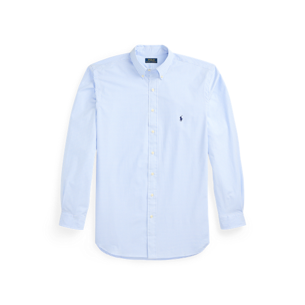 Gingham Stretch Poplin Shirt