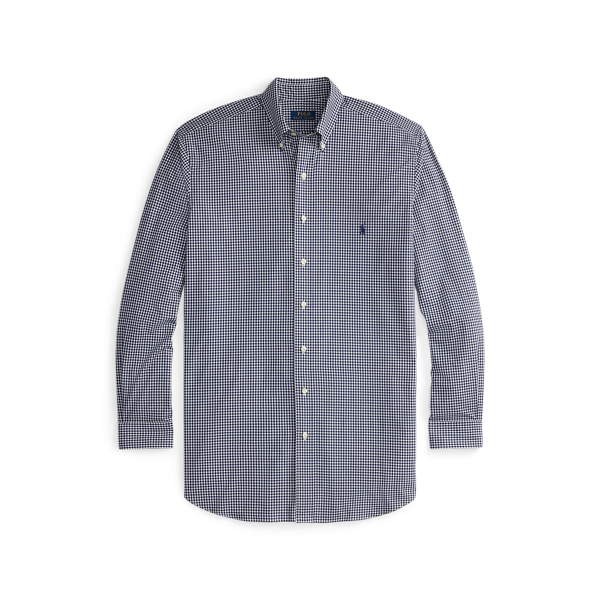 Newport Navy White Gingham Stretch Poplin Shirt Big & Tall 2