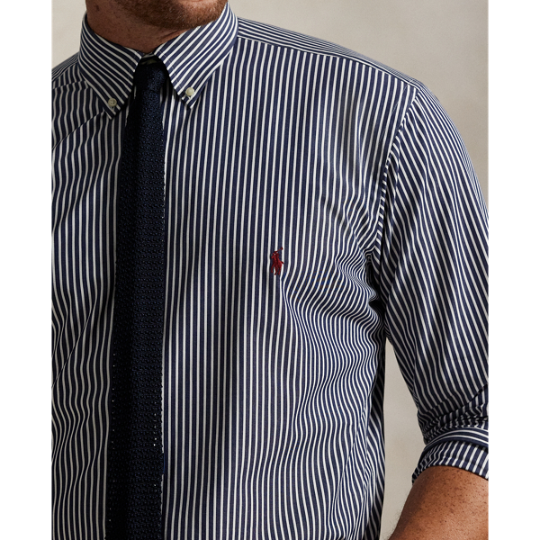 Striped Stretch Poplin Shirt