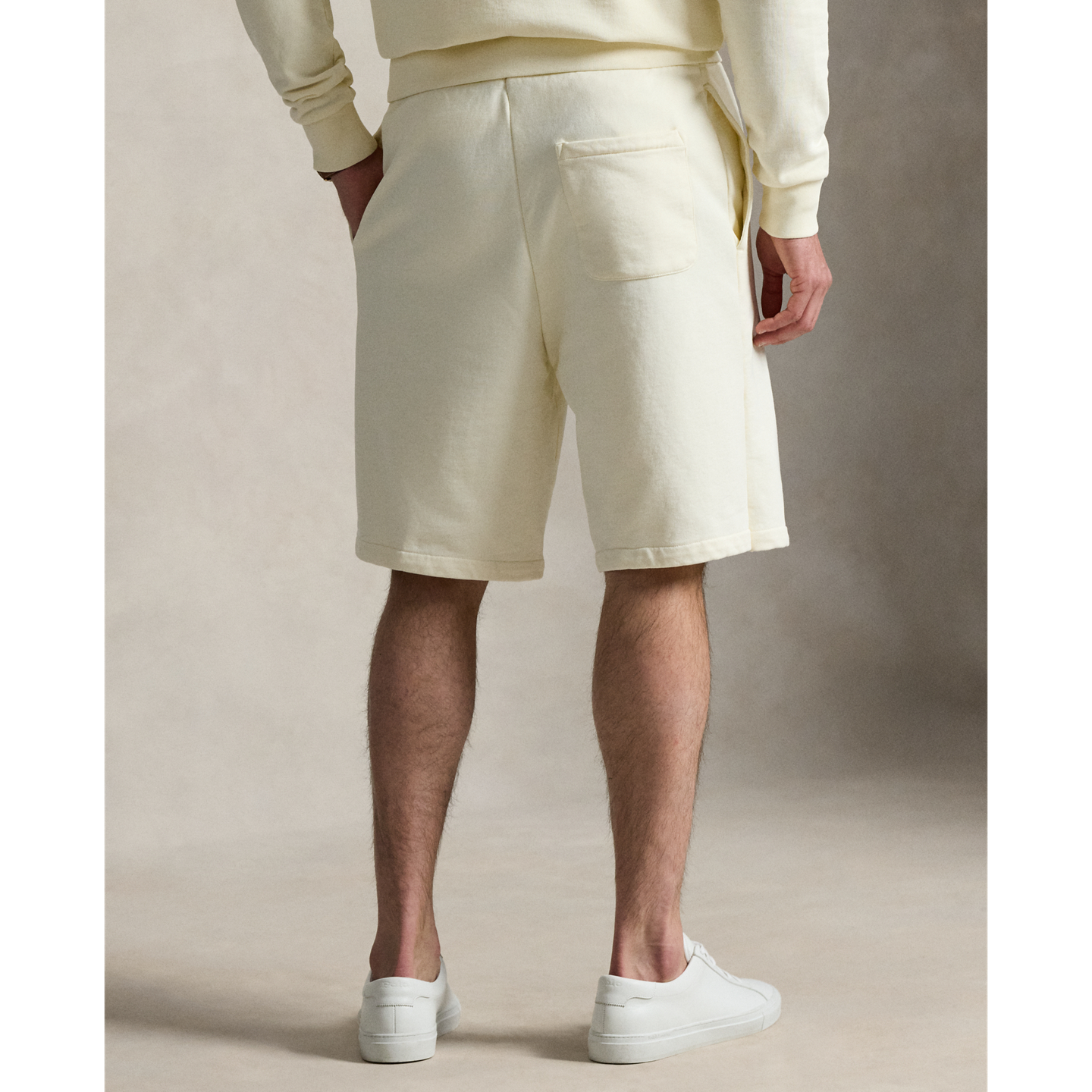 Шорты Ralph Lauren Loopback Fleece Short, цвет: Кремовый — фото 2