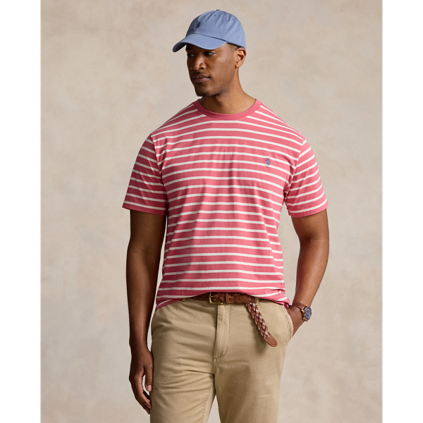 Striped Jersey Crewneck T-Shirt