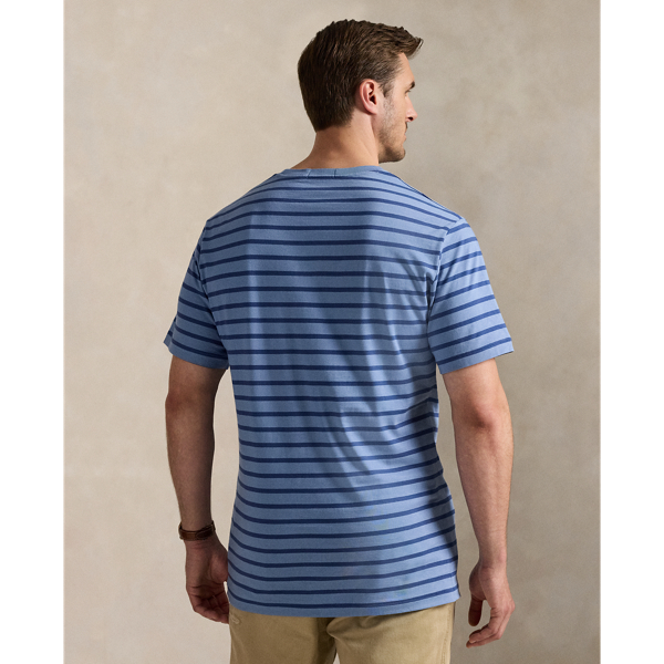 Striped Jersey Crewneck T-Shirt