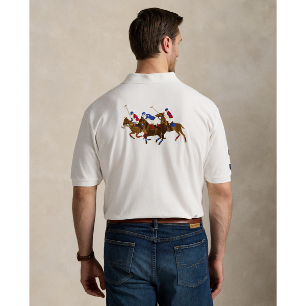 トップス Ralph Lauren big/triple pony polo shirt Triple-Pony Mesh Polo Shirt