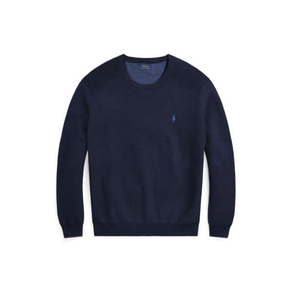 Camisola de decote redondo algod&atilde;o Big & Tall em 1
