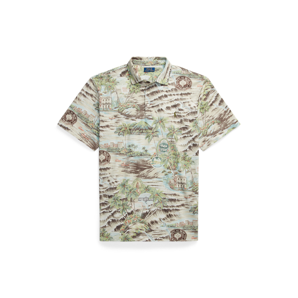 Printed Mesh Polo Shirt Big & Tall 1